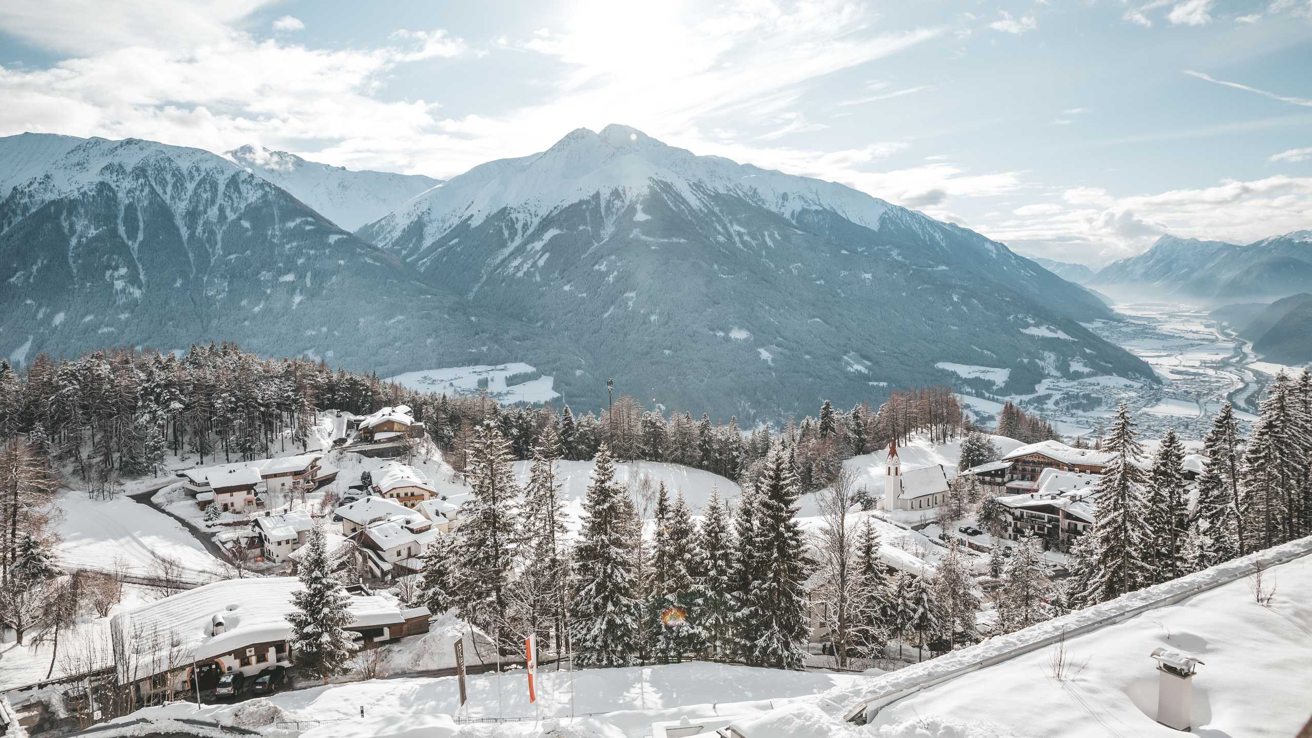 Nidum Aussicht Winter