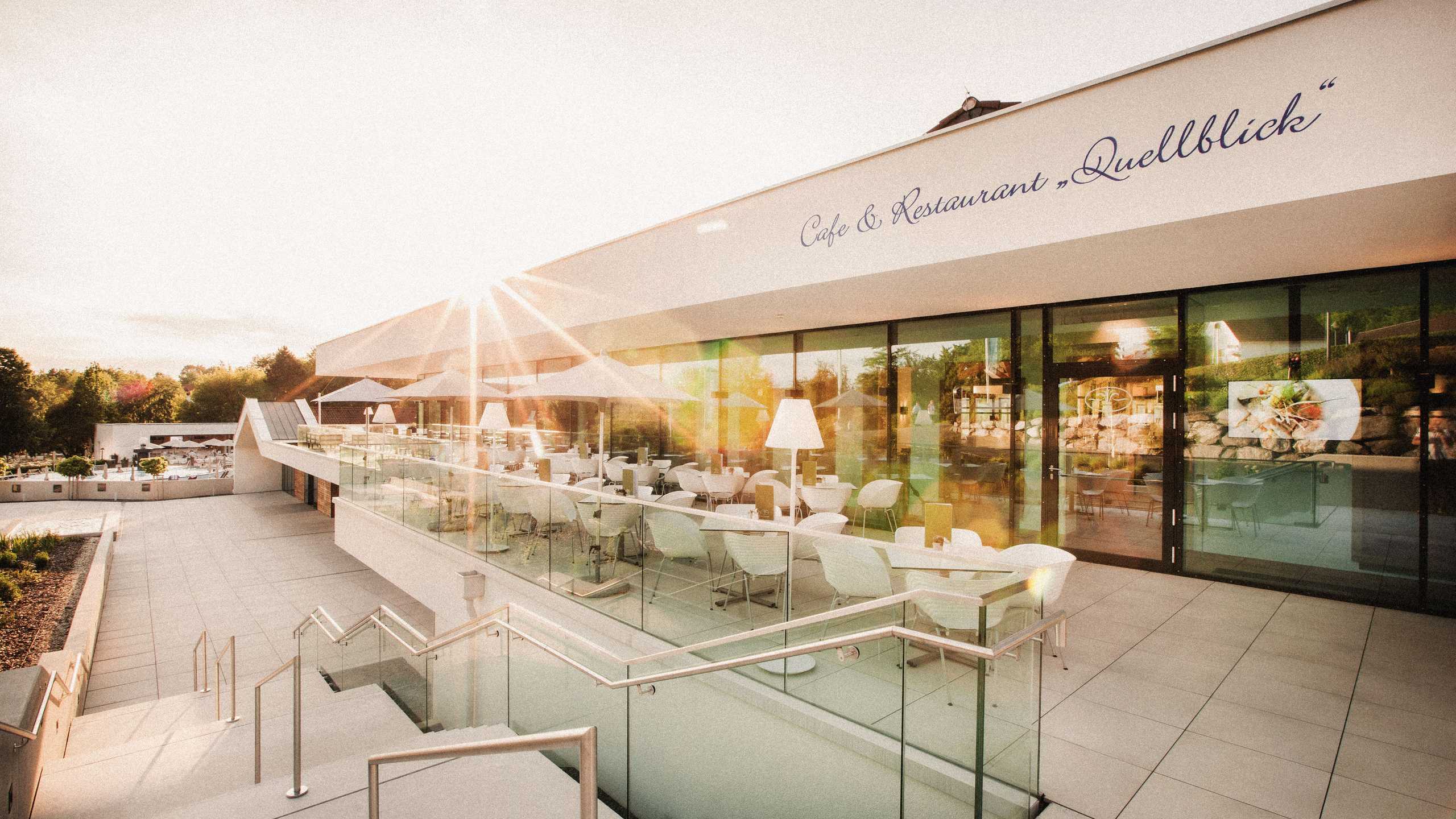 Heiltherme Restaurant Terrasse