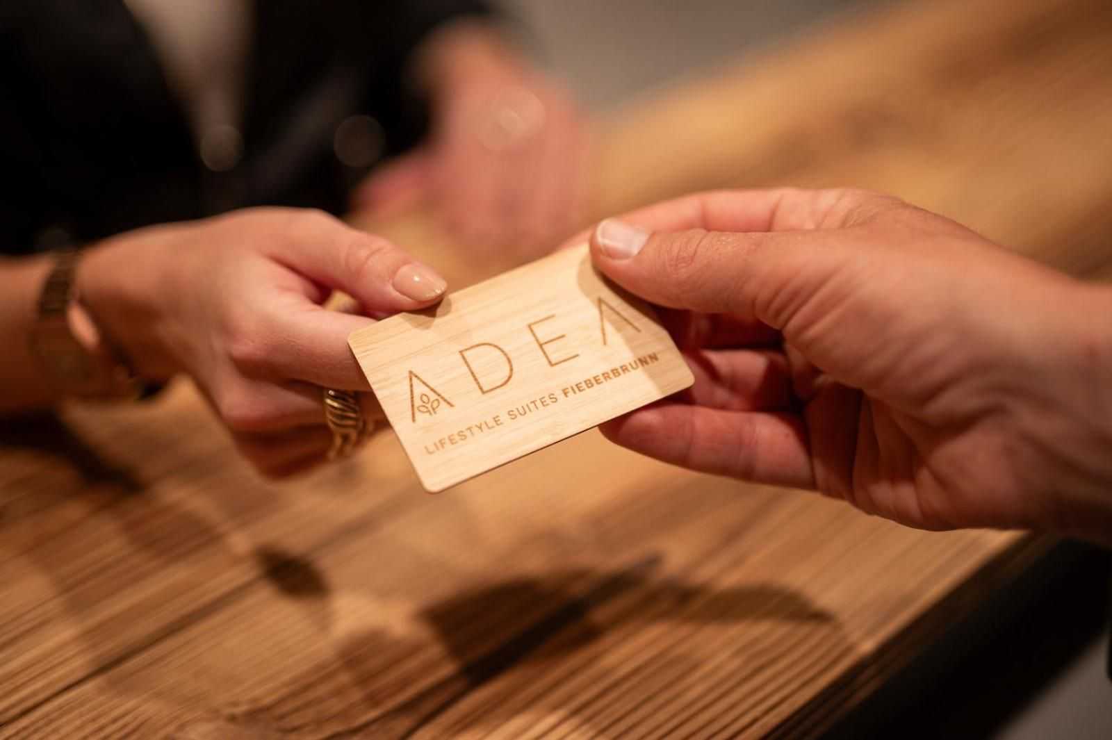 Adea Rezeption Zimmerkarte