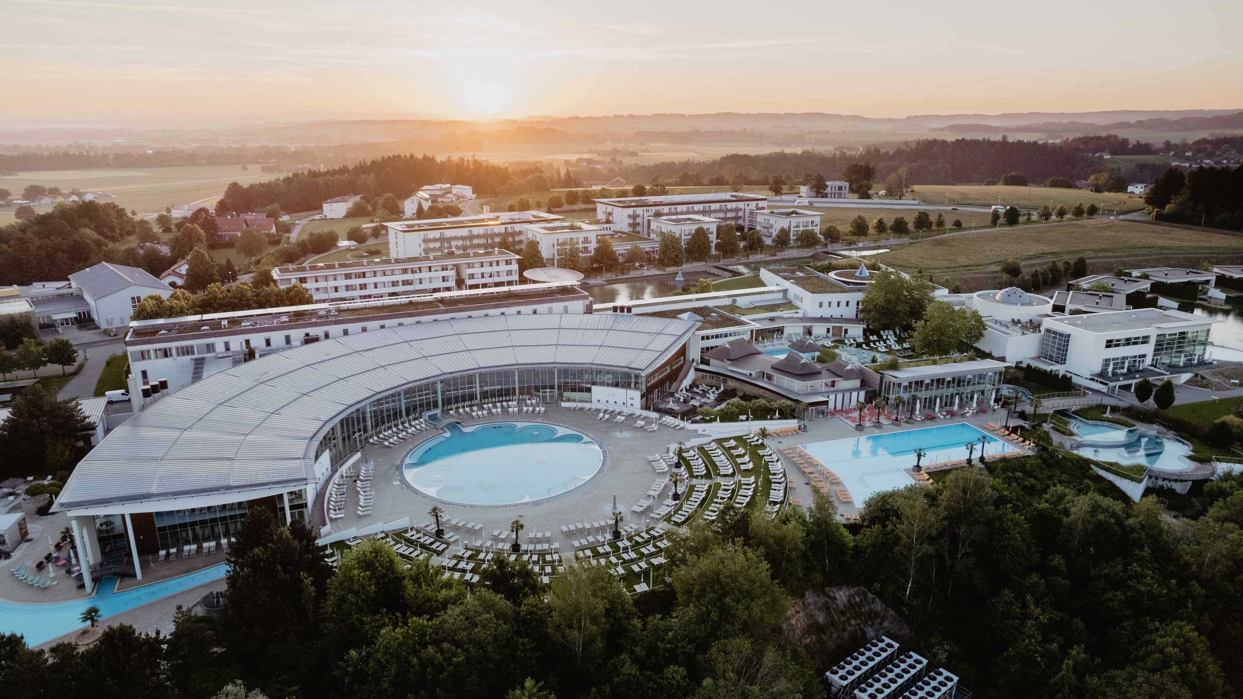 Geinberg Therme Luftaufnahme