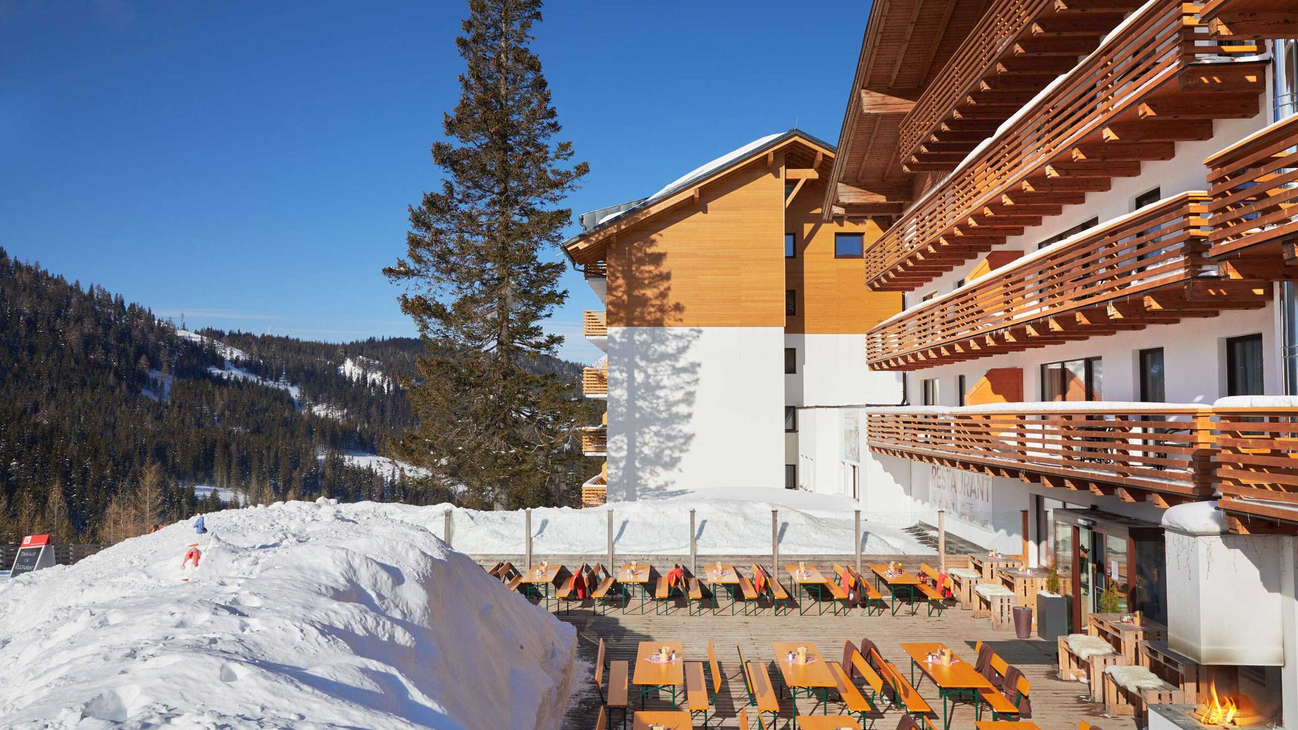 Katschberg Terrasse Winter