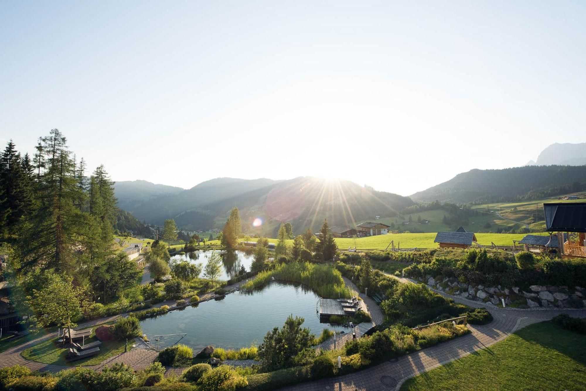 Uebergossene Teich Garten