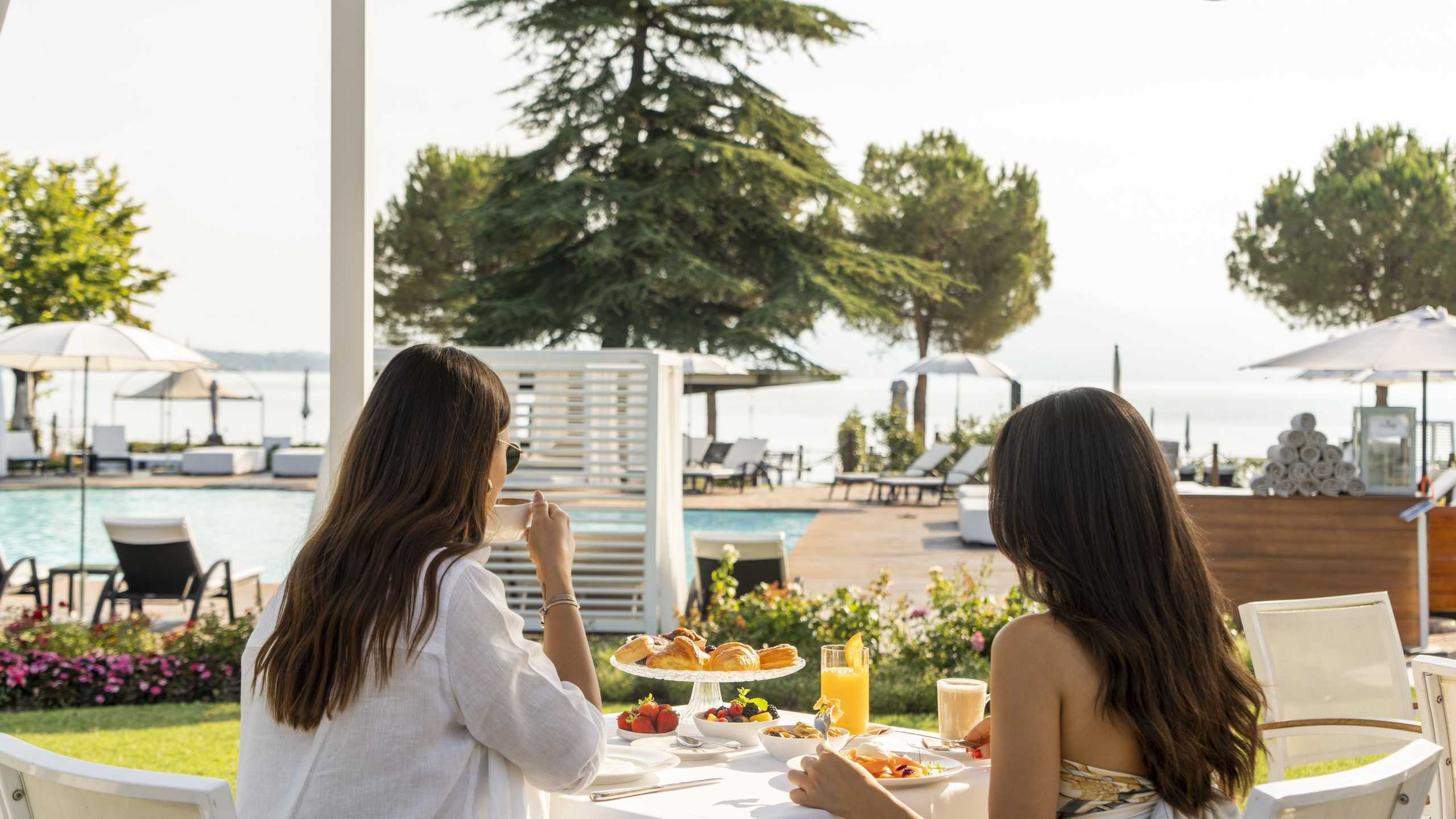Splendido Fruehstueck Terrasse