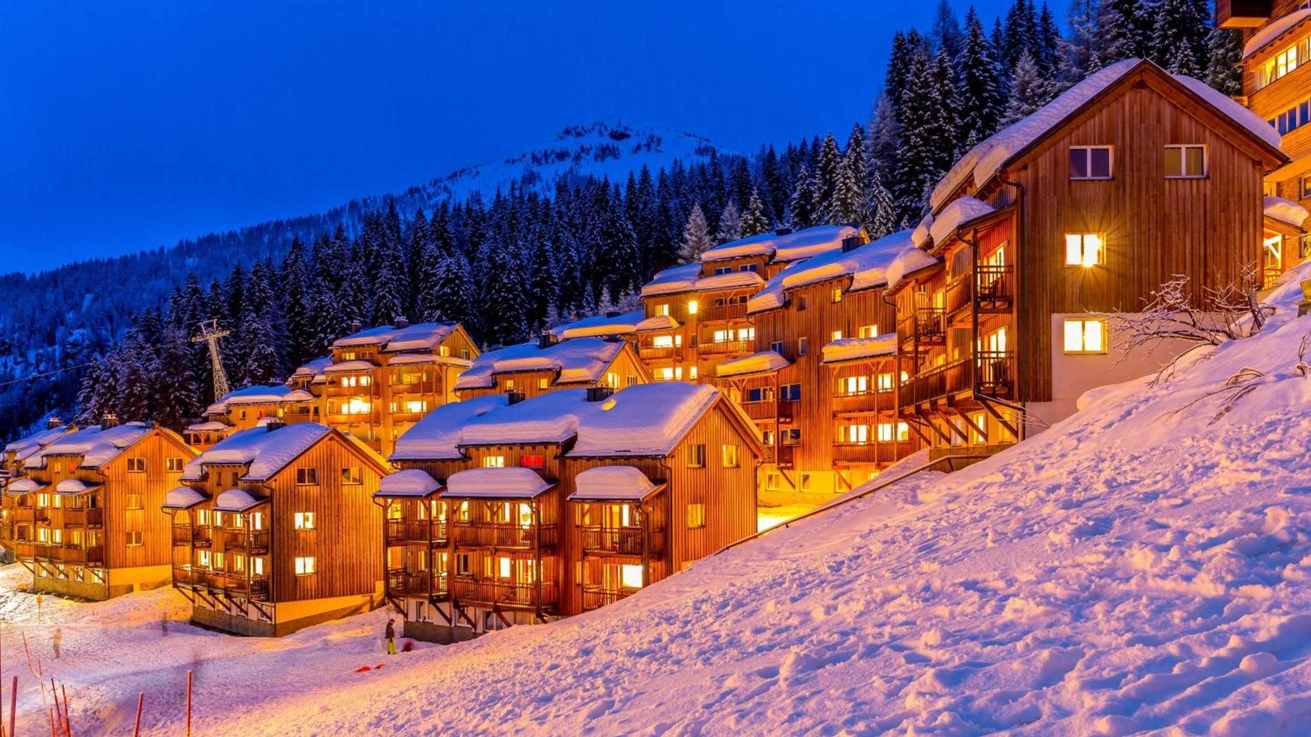 Gartnerkofel Hotel Winter Abend