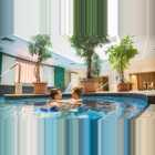 Palace Heviz Wellness Hallenbad Paar