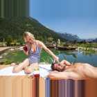 Waidringerhof Teich Paar