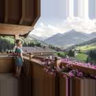 Alpbacherin Balkon Paar