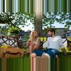 Liebesglueck Garten Paar3